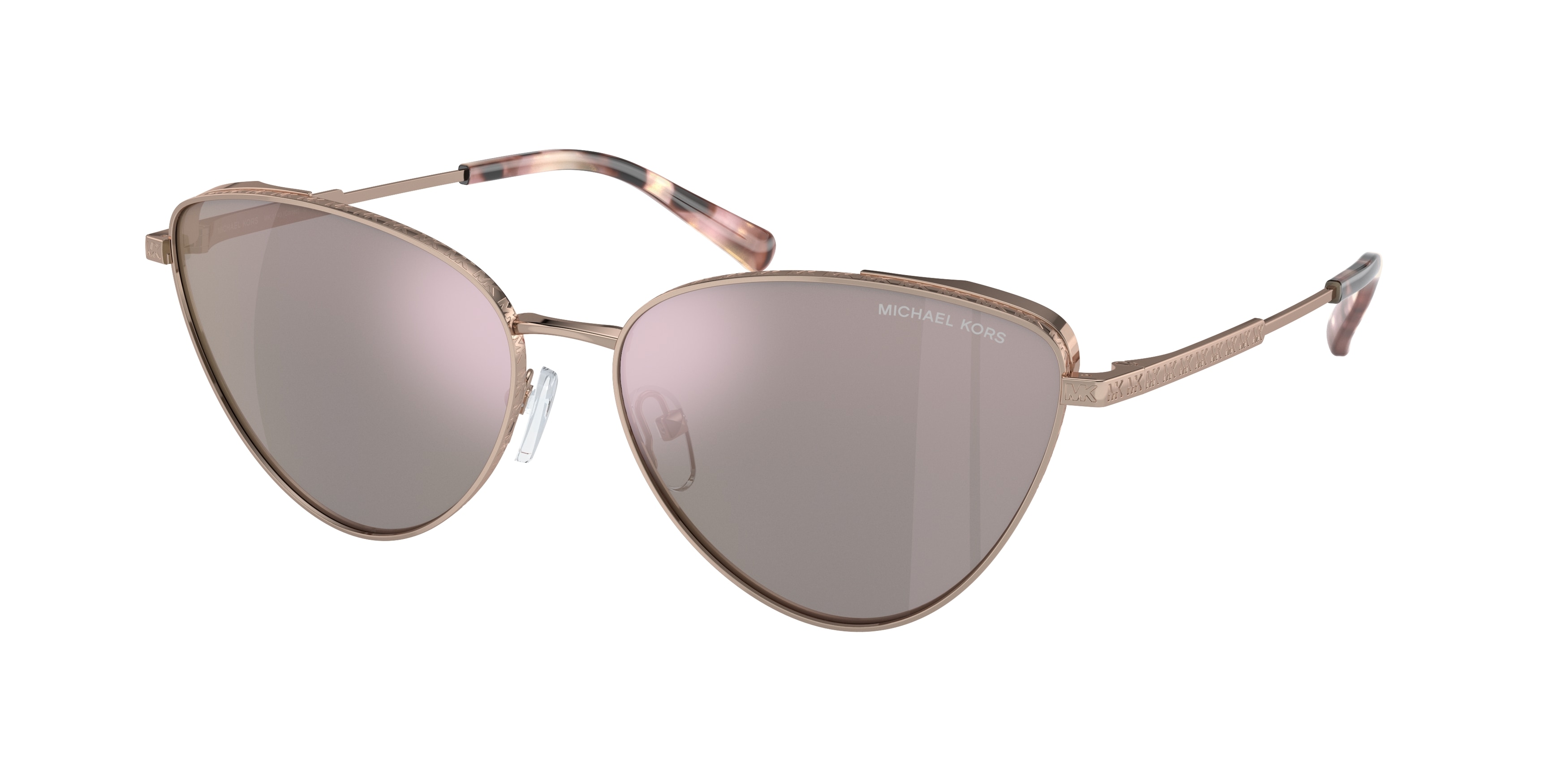 Michael Kors Femme MK1140 Cortez 11084Z Lunettes De Soleil MéTal Or Or Cat Eye Normale Miroir-image
